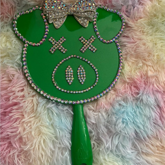Hand blinged NIB Jeffree Star X Shane Dawson green pig mirror - Picture 3 of 5